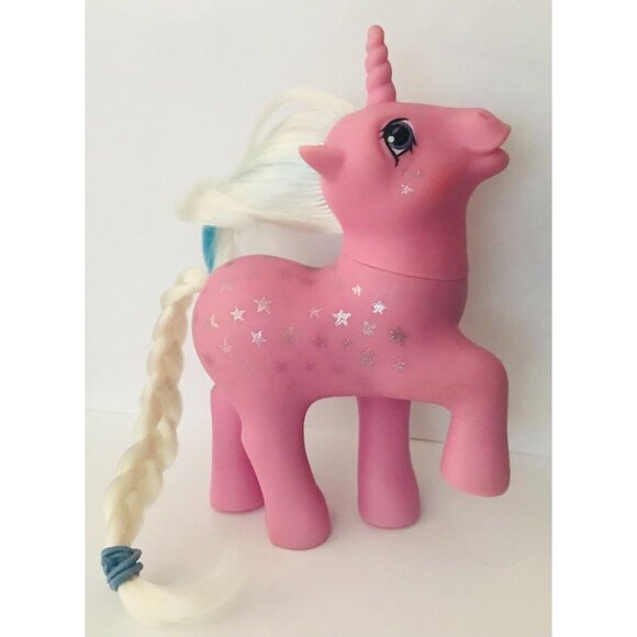MLP Twice As Fancy Milky Way Pink Unicorn My Little Pony Figure Hasbro 1987 Vtg - Picture 2 of 7